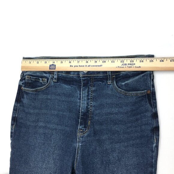 Old Navy Women's Jeans High Rise Flare Leg Stretch Size 8 length 27" - Picture 4 of 8